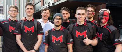 Maryville's Esports Team posing for their winning picture